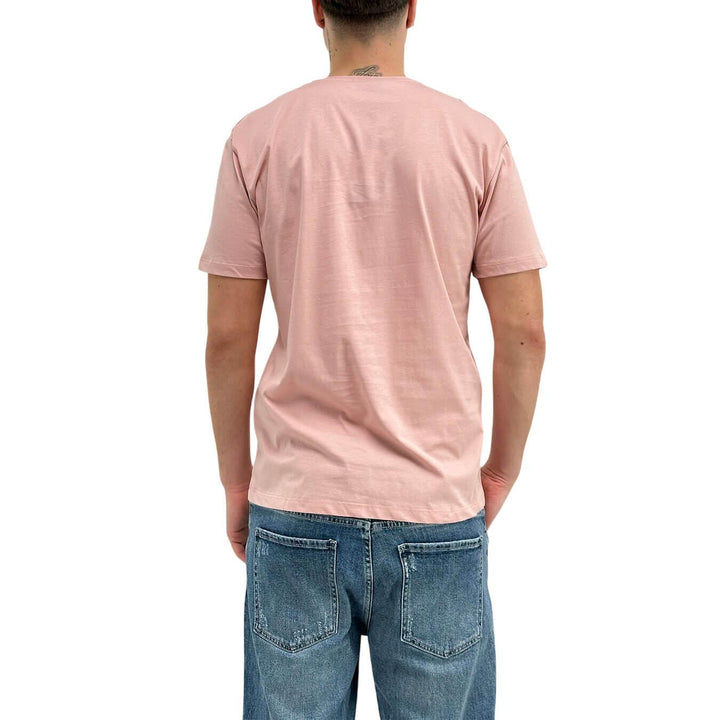 BL.11 Block Eleven Maglia Uomo, Manica Corta, Cotone, Rosa