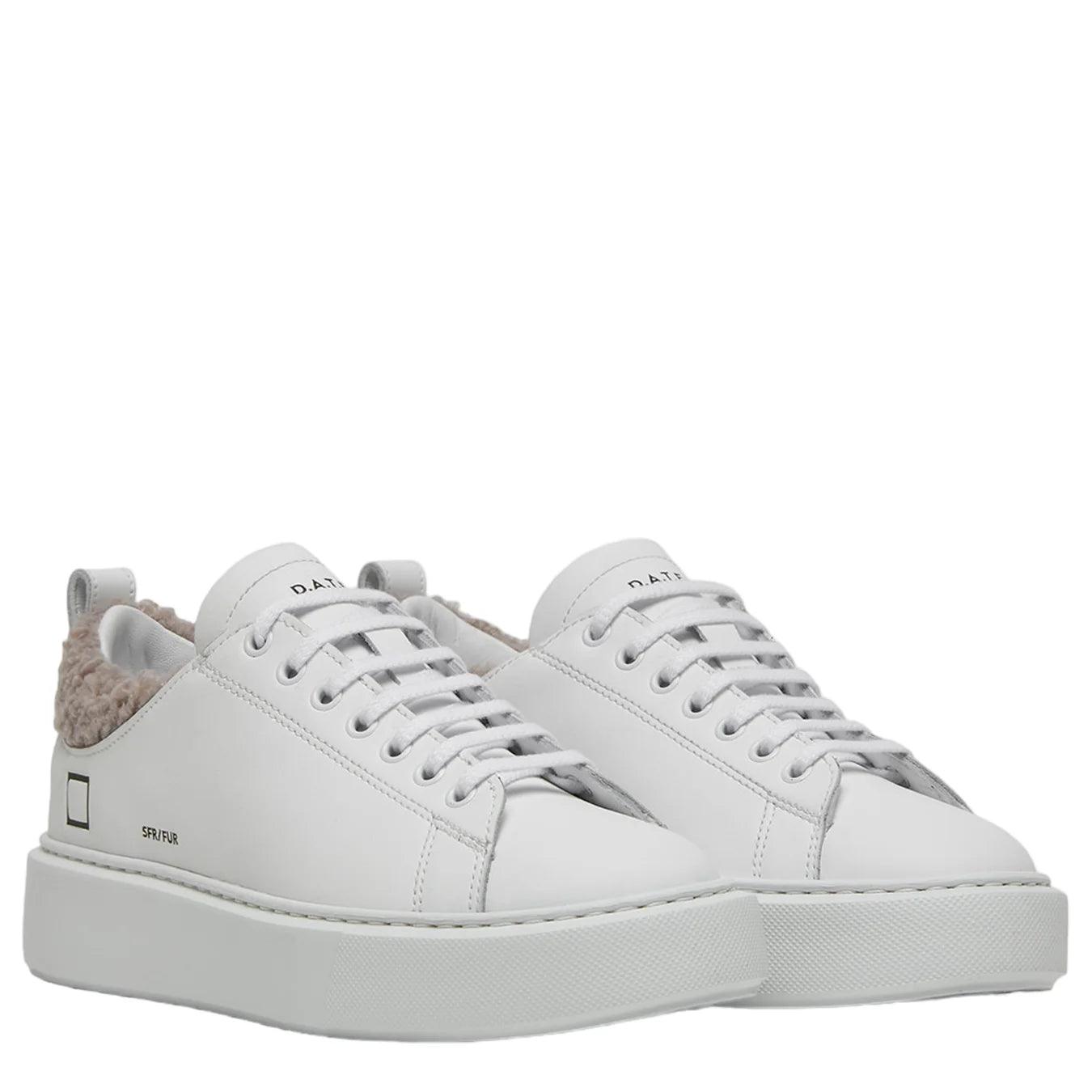 Date Sneakers Sfera Teddy, W391.sf.tc.hb, , Bianco/beige, Bassiniboutique.it, 2023 a/i