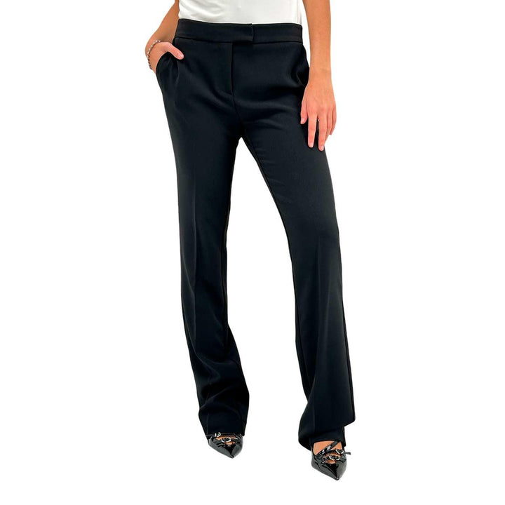 Imperial Pantaloni Donna, Modello Classico, Tessuto Misto, Nero