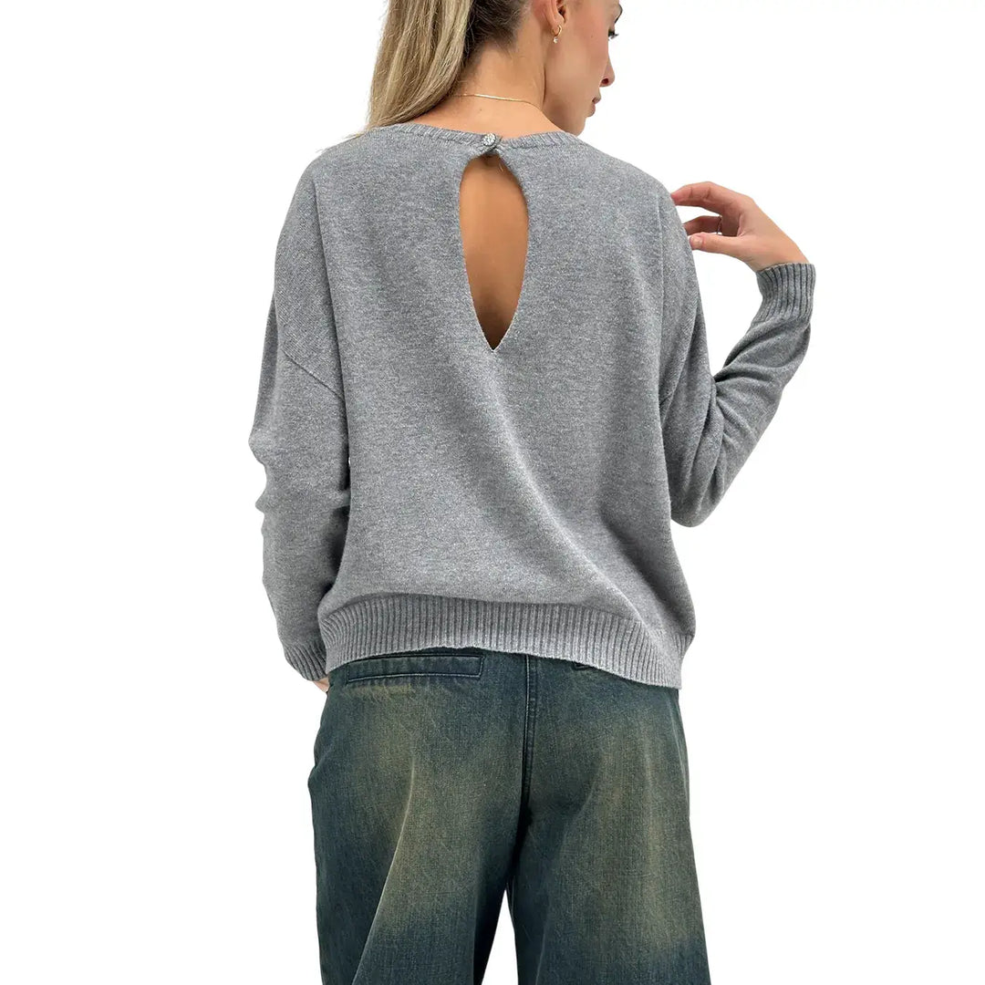 Motel, Maglia, Donna, Tessuto Misto, Grigio