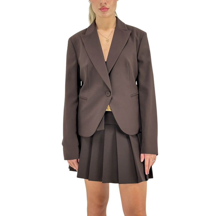 Relish, Giacca, Donna, Rosalba, Monopetto, Poliestere, Marrone