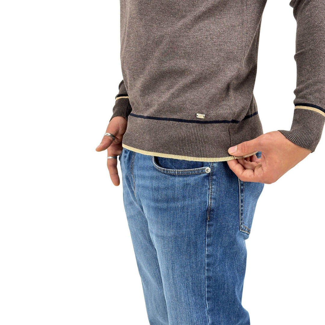 Markup, Maglia, Uomo, Viscosa, Marrone