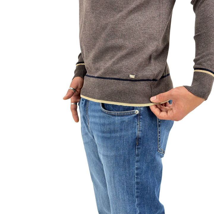 Markup, Maglia, Uomo, Viscosa, Marrone