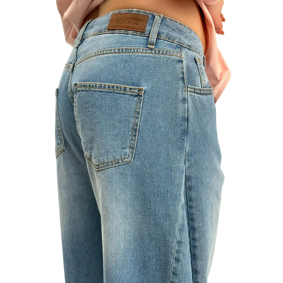 Kontatto, Jeans, Donna, Susy, Cotone, Blu