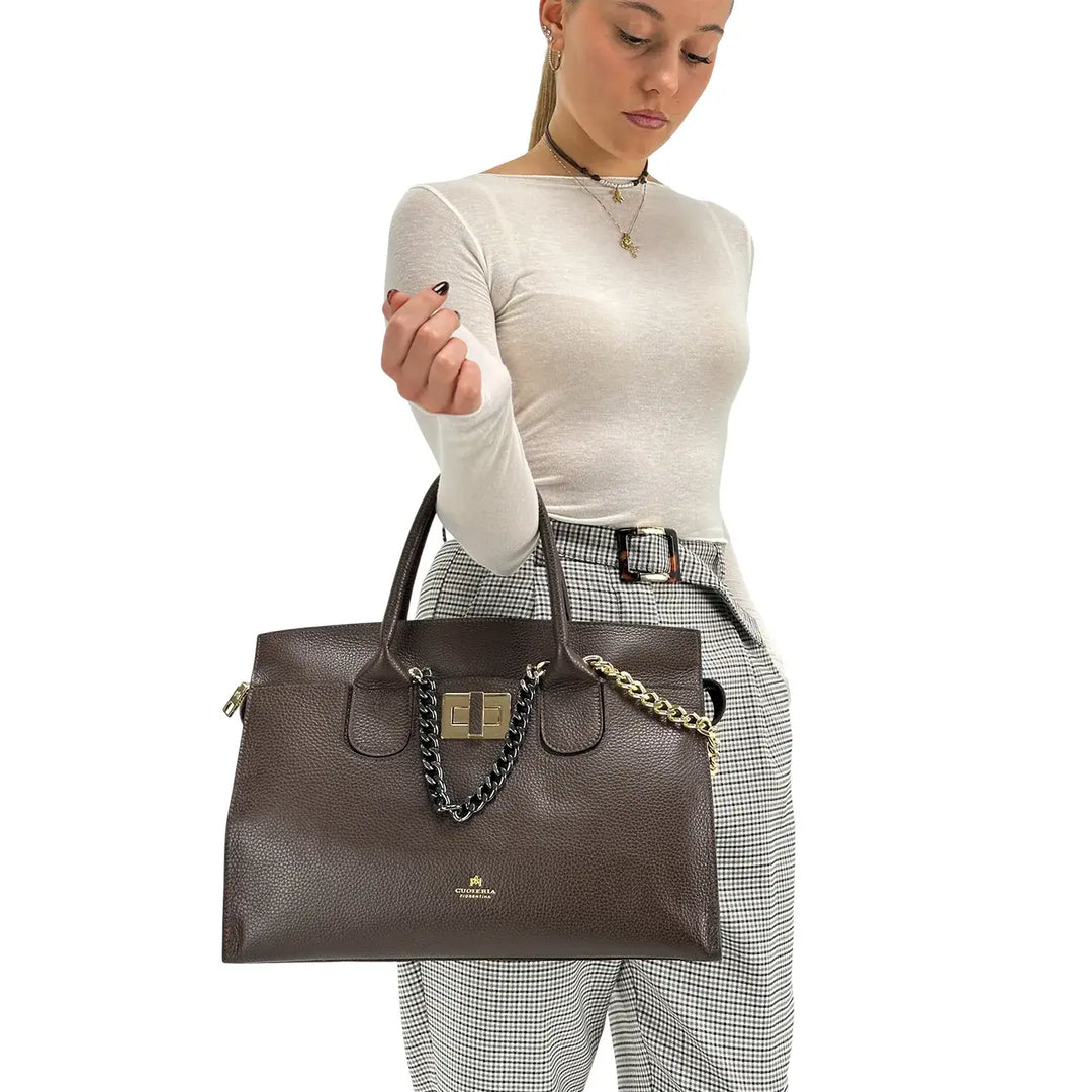 Koralline, Pantaloni, Donna, Pied de Poule, Tessuto Misto, Donna