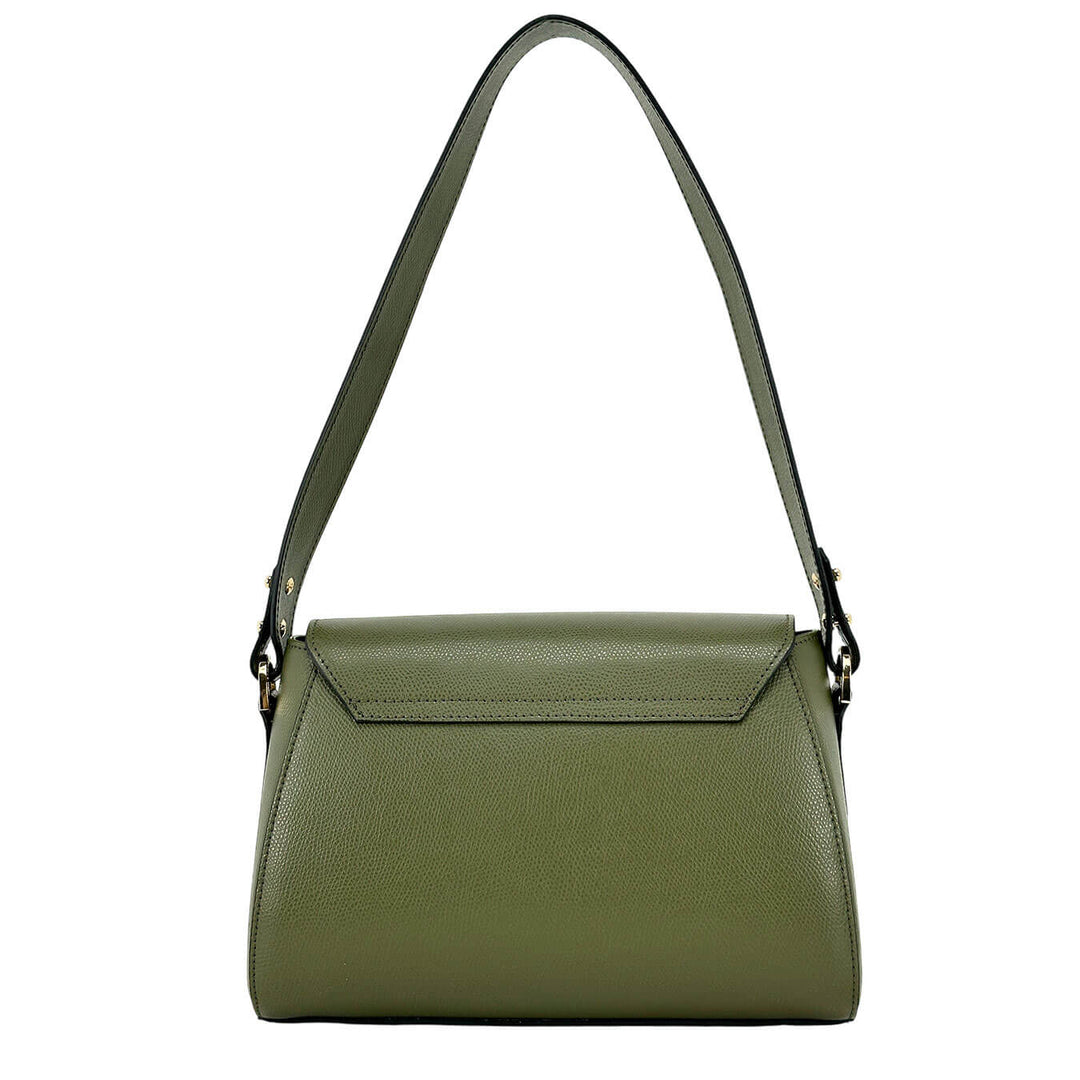 Cuoieria Fiorentina Maia Borsa Donna, Flap Bag Piccola, Pelle, Verde