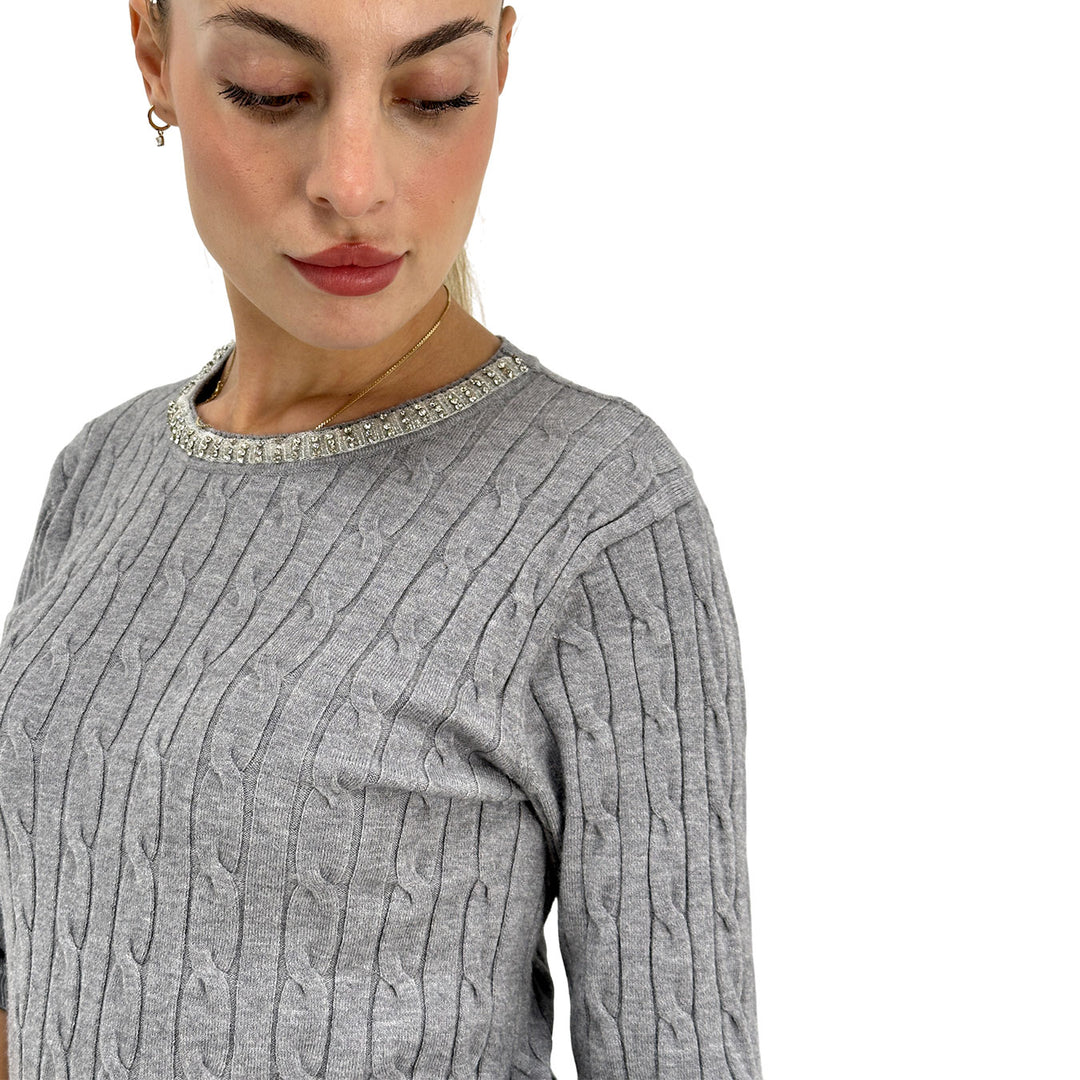 Markup, Maglia, Donna, Tessuto Misto, Grigio