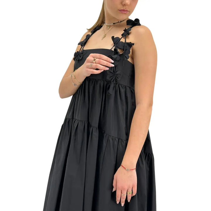 Meimeij, Abito, Donna, Cotone, Nero