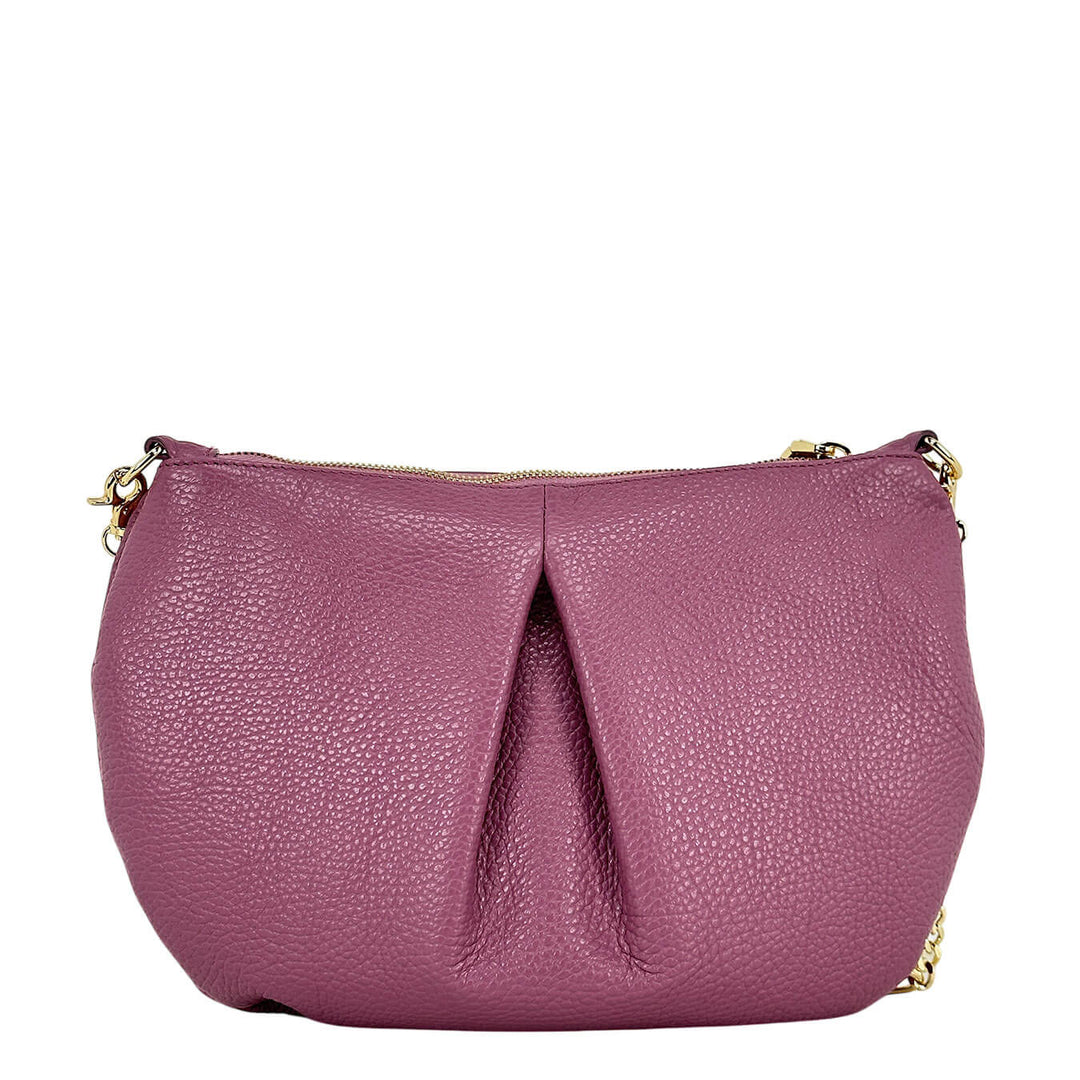 Cuoieria Fiorentina Emma Borsa Donna, Pouch Tracolla, Pelle, Rosa