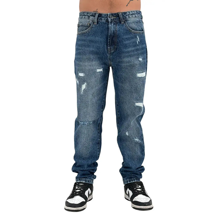 Rytual, Jeans, Uomo, Cropped Fit, Cotone, Blu