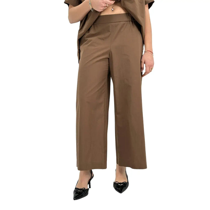 Ottod'Ame, Pantaloni, Donna, Ampi, Cioccolato