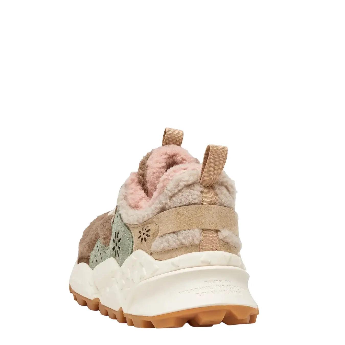 Flower m. Sneakers, 1e03, Kotetsu Suede Teddy, Beige Pink, Bassiniboutique.it, 2023 a/i