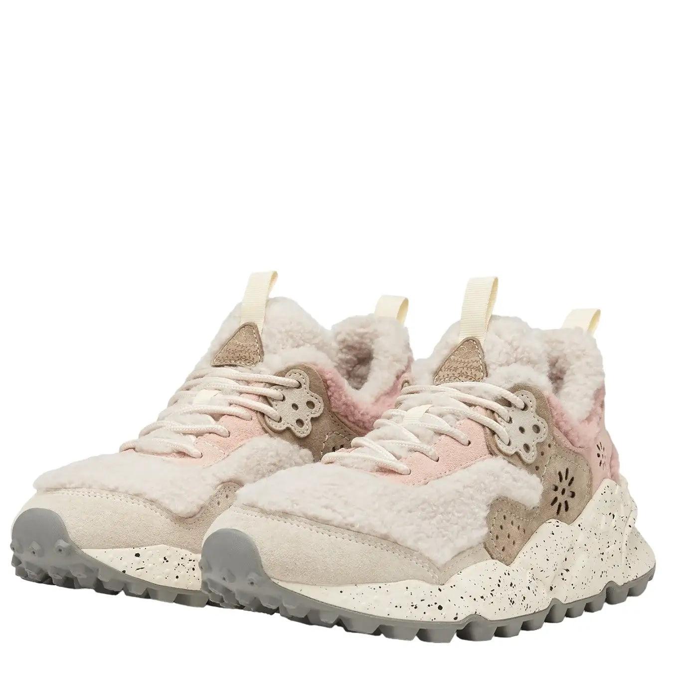 Flower m. Sneakers, 1n04, Kotetsu Suede Teddy, White Pink, Bassiniboutique.it, 2023 a/i