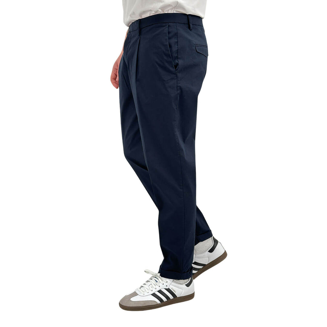 MarKup Pantaloni Uomo Regular Fit, Chino, Misto Cotone, Blu