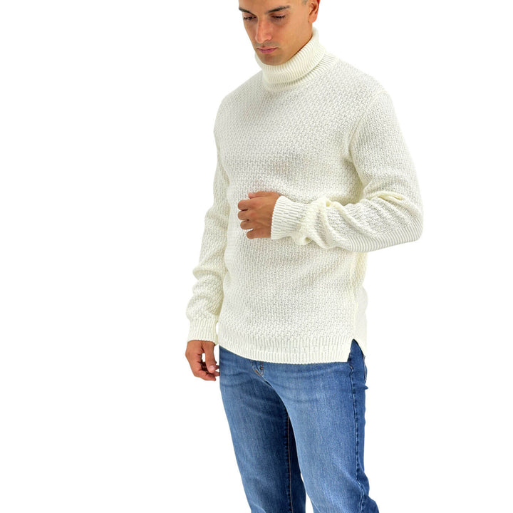 BL.11, Maglia, Uomo, Acrilico, Bianco