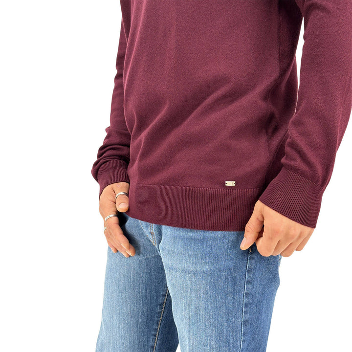 Markup, Maglia, Uomo, Viscosa, Bordeaux