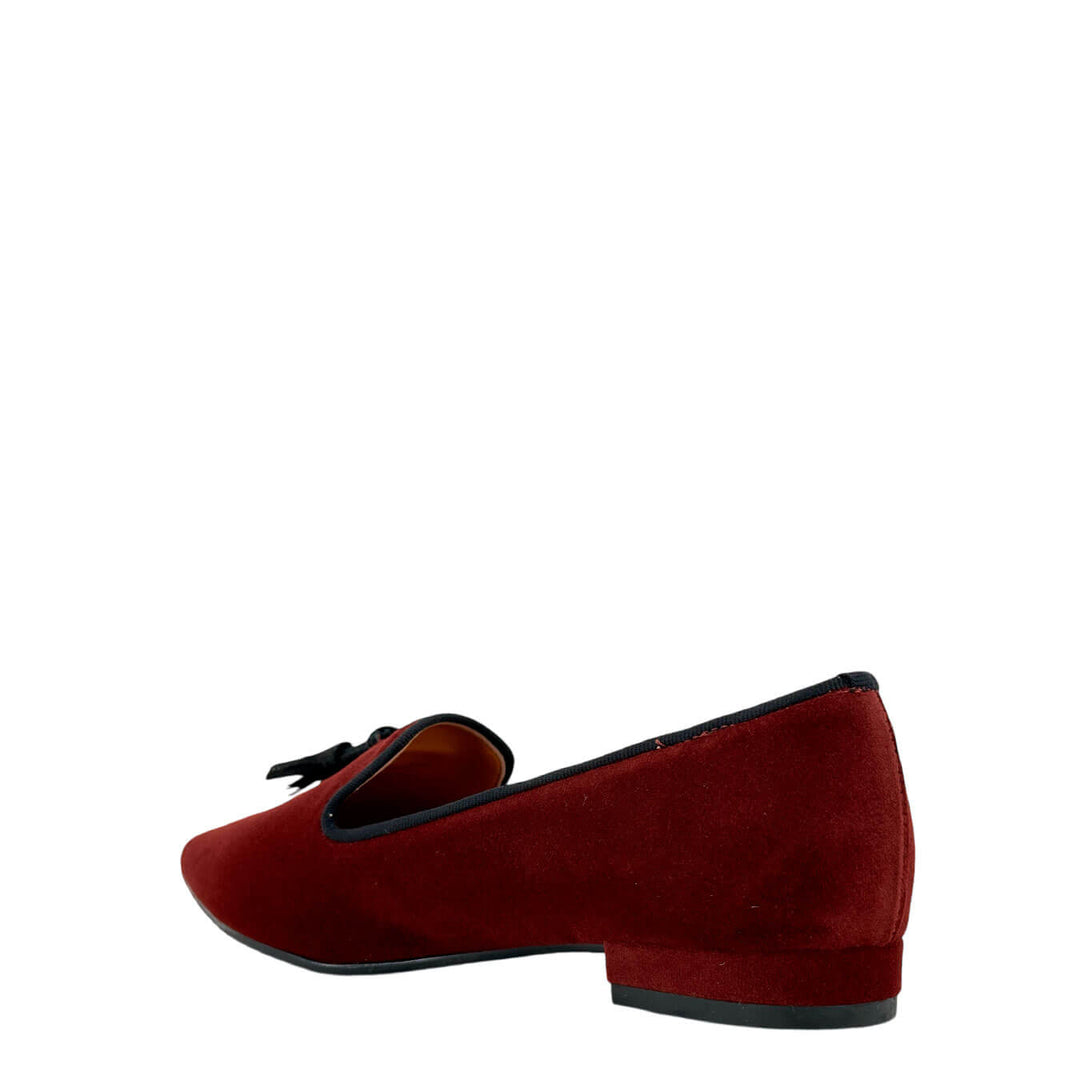 Divine Follie Scarpe Donna, Mocassino, Nappine Frontale, Rosso