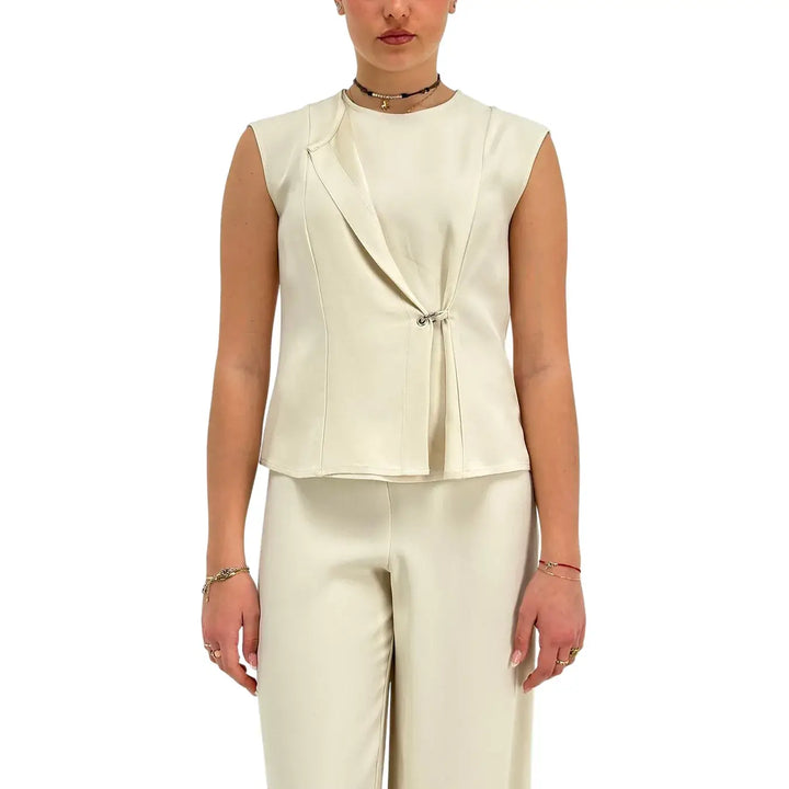 Ottod'Ame, Top, Donna, Dettaglio Metallo, Latte