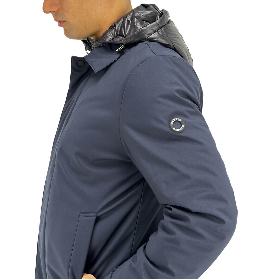 Markup, Cappotto, Uomo, Poliestere, Blu