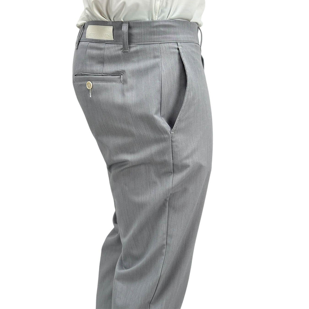 BL.11 Block Eleven Pantaloni Chino, Uomo, Slim Fit, Cotone, Grigio