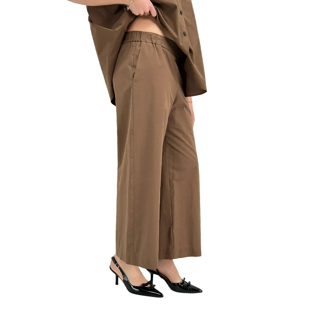 Ottod'Ame, Pantaloni, Donna, Ampi, Cioccolato