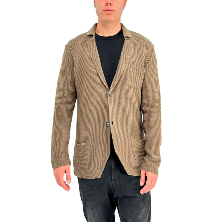 BL.11 Block Eleven Giacca Morbida Uomo, Monopetto, Lana, Beige