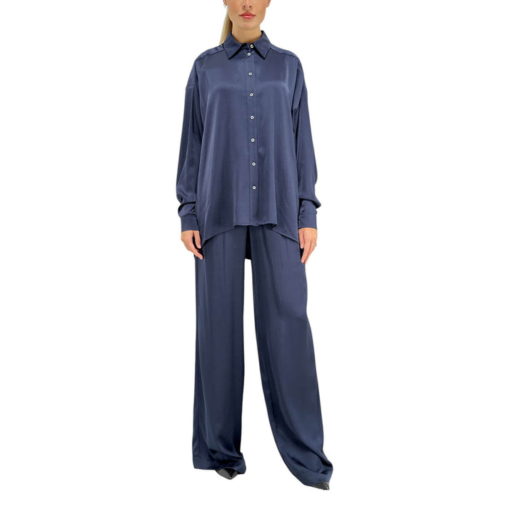 Ottod'Ame, Camicia, Donna, Mia, Acrilico, Blu