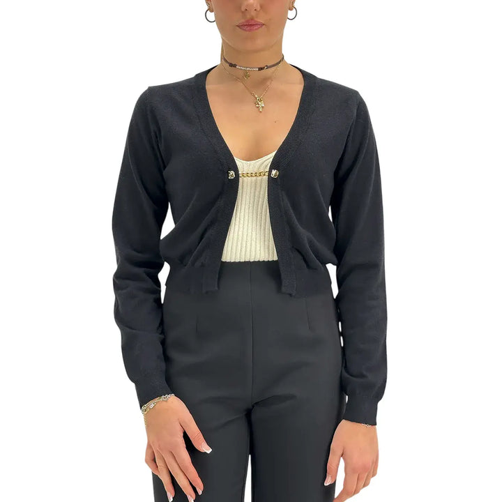 Koralline, Coprispalle, Donna, Tessuto Misto, Nero