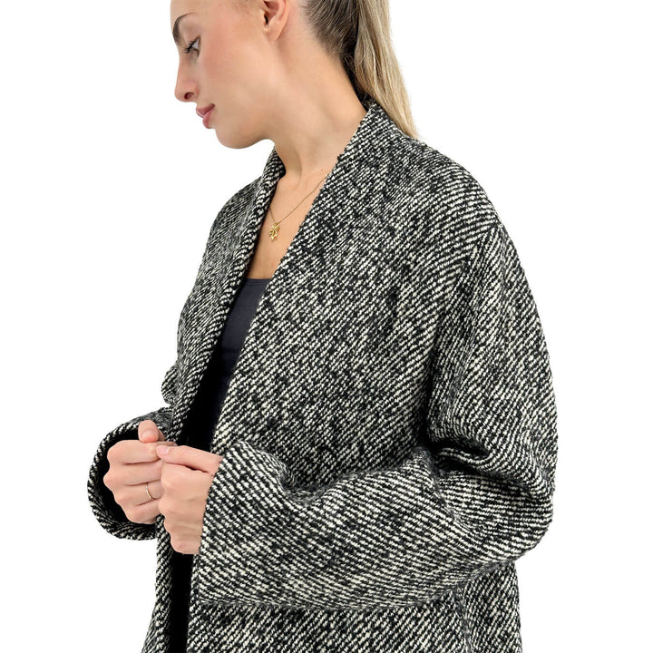 Ottod'Ame, Cappotto Lungo, Monopetto, Lana, Grigio