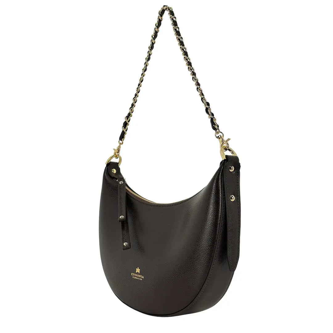 Cuoieria Fiorentina, Borsa, Donna, Eva Small Hobo, Pelle, Moro