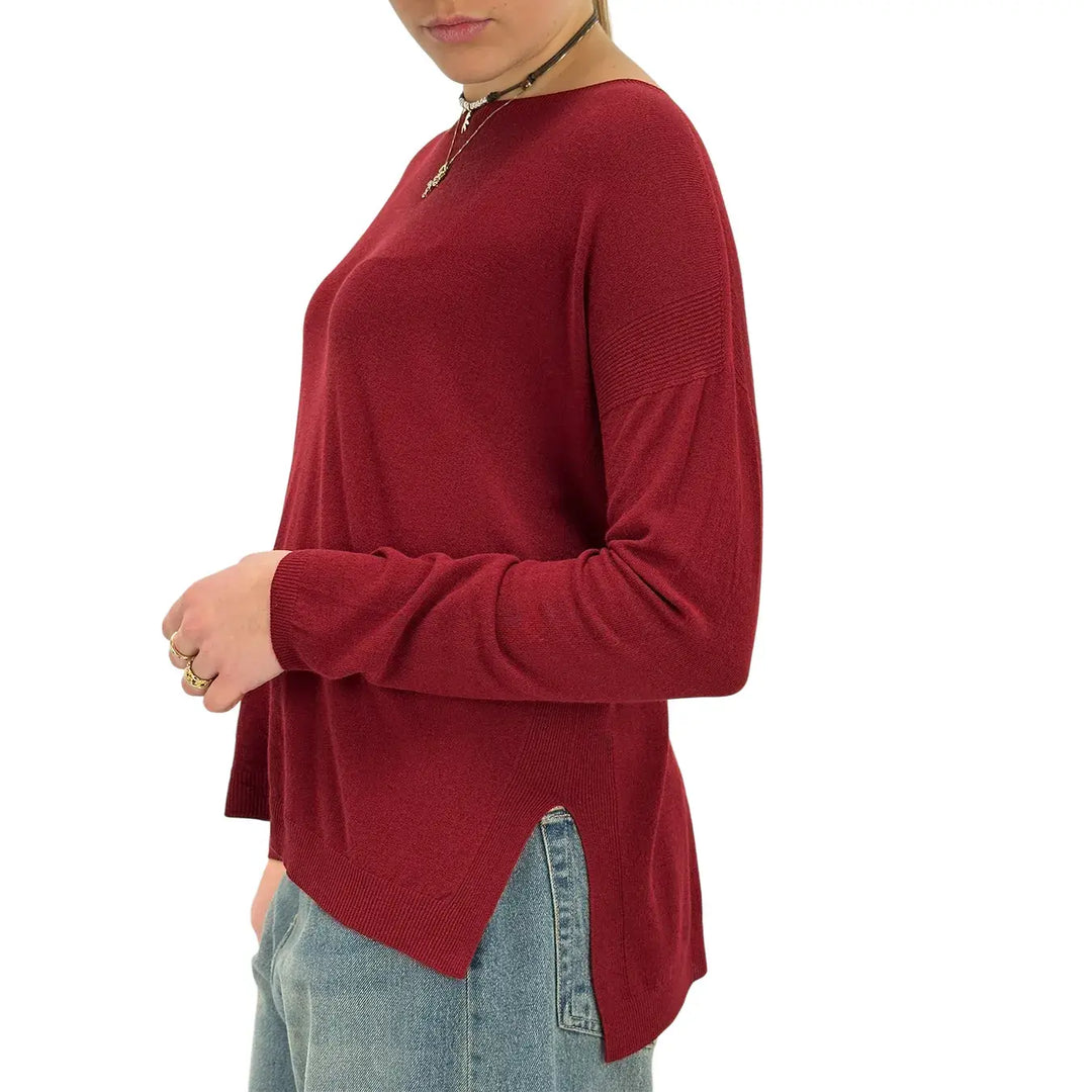 Kontatto, Maglia, Donna, Tessuto Misto, Rosso