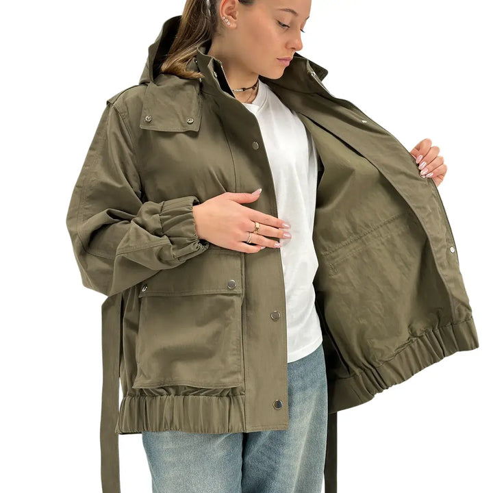 Oof Wear, Parka, Donna, Cotton Tech, Verde