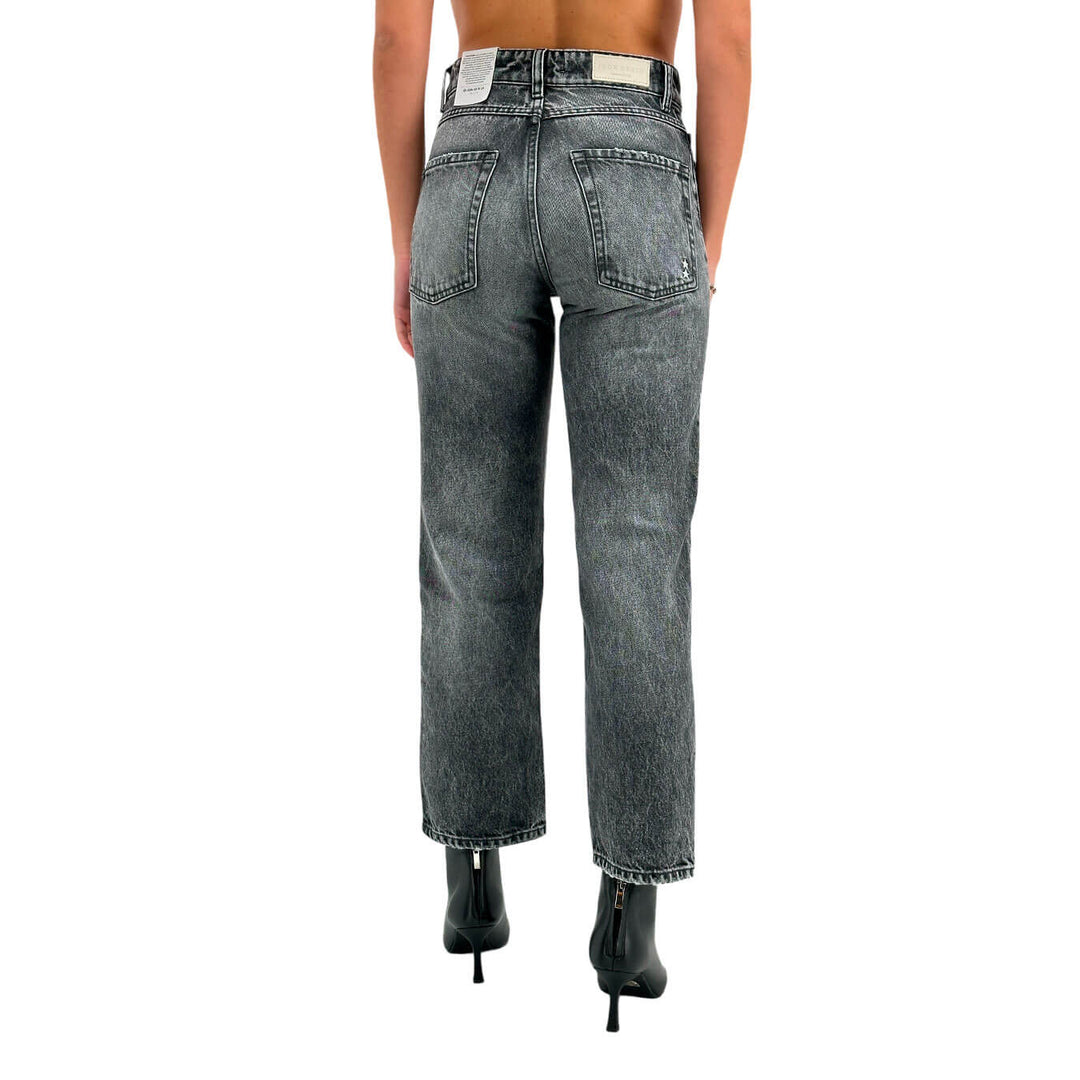 Icon Denim Jill Pantaloni Donna, Jeans alla Caviglia, Cotone, Nero