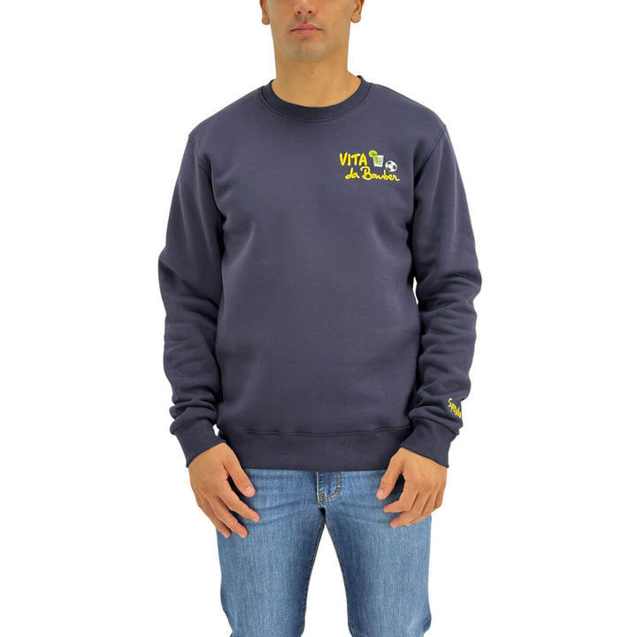 Superculture, Felpa, Uomo, Cotone, Blu