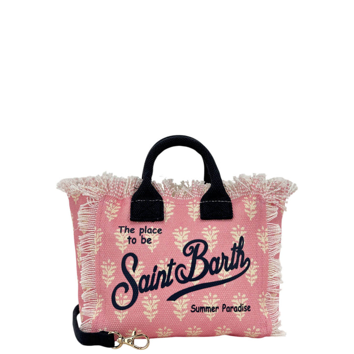 Mc2 Saint Barth Borsa Mini Vanity Donna, Tela di Cotone, Fantasia