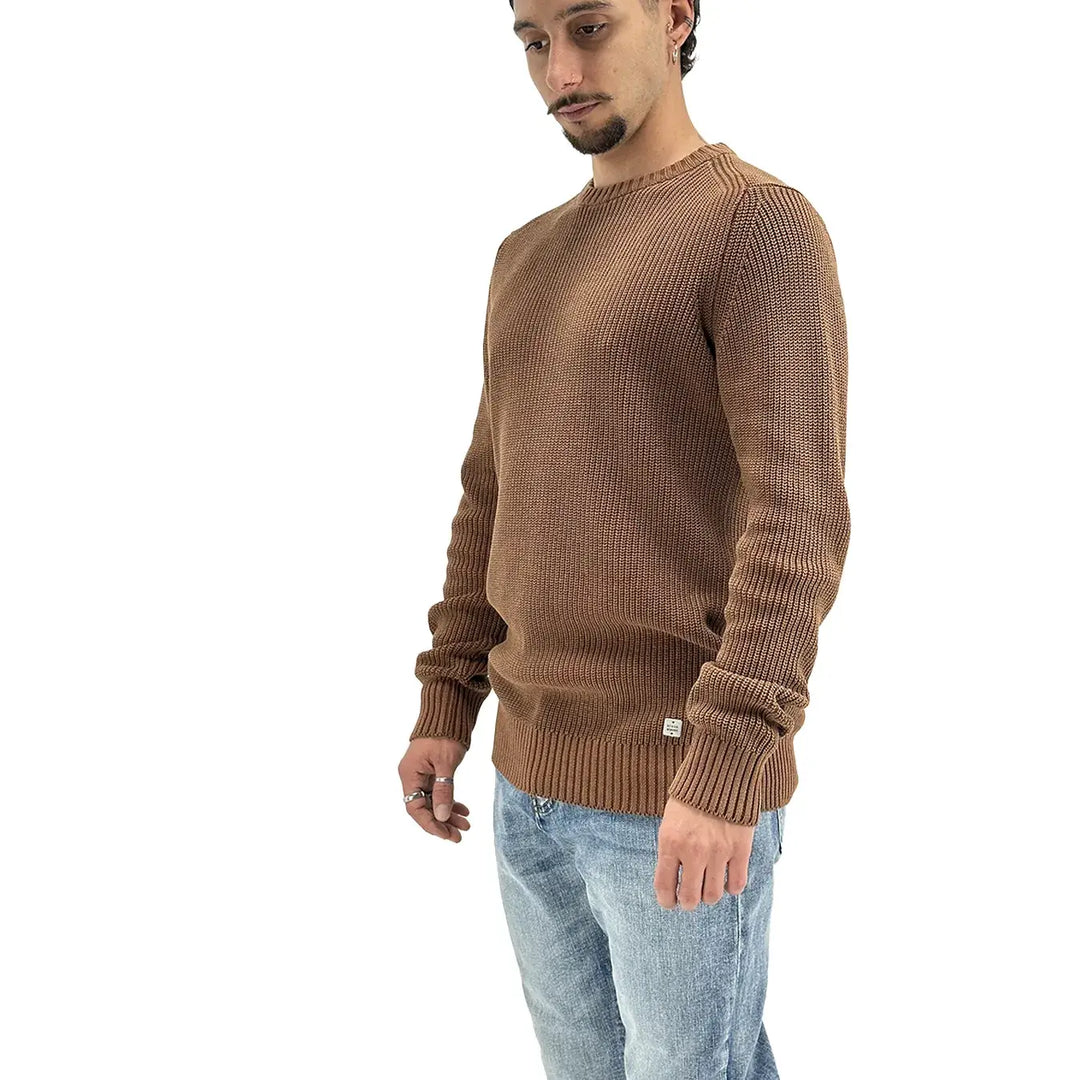 BL.11 Block Eleven, Maglia, Uomo, Cotone, Marrone