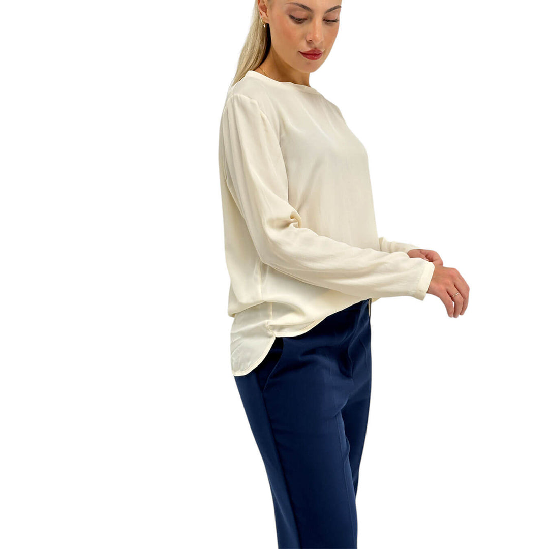 Ottod'Ame, Blusa, Donna, Serena, Acrilico, Avorio