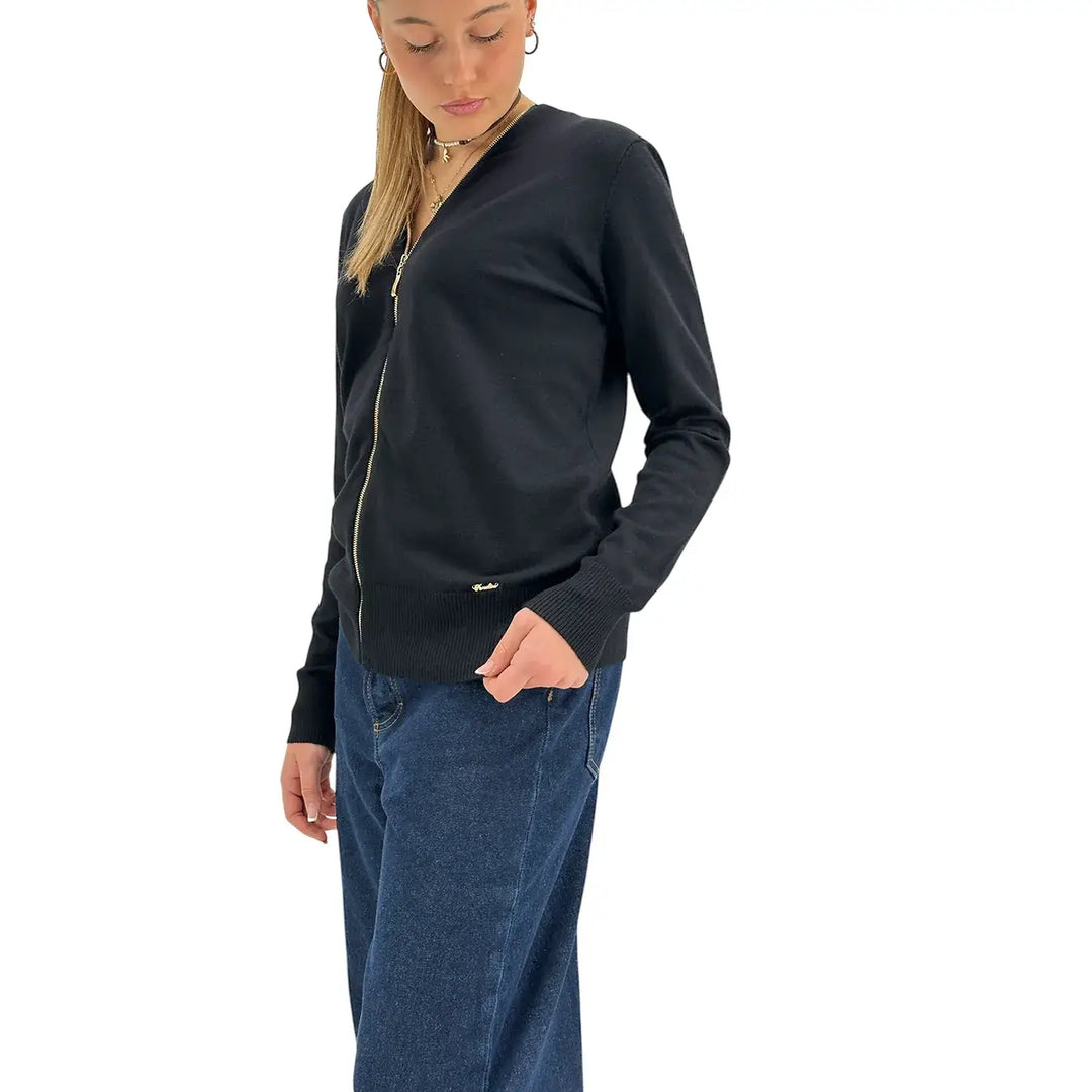 Koralline, Maglia, Donna, Tessuto Misto, Nero