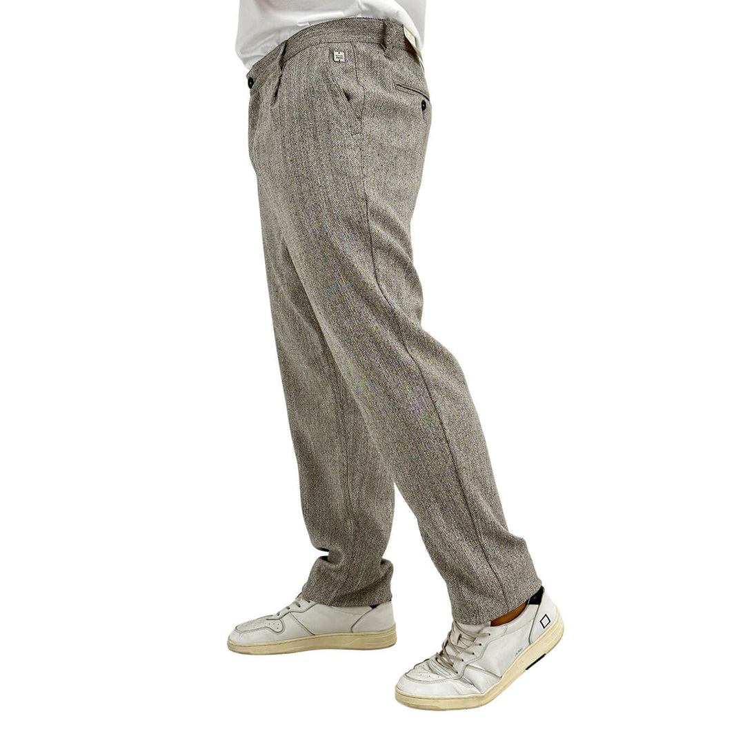 BL.11, Pantaloni, Uomo, Cotone, Beige