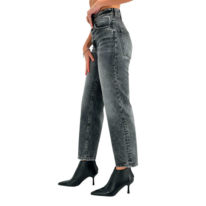 Icon Denim Jill Pantaloni Donna, Jeans alla Caviglia, Cotone, Nero