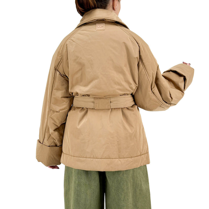 Oof Wear, Cappotto, Donna, Nylon, Beige