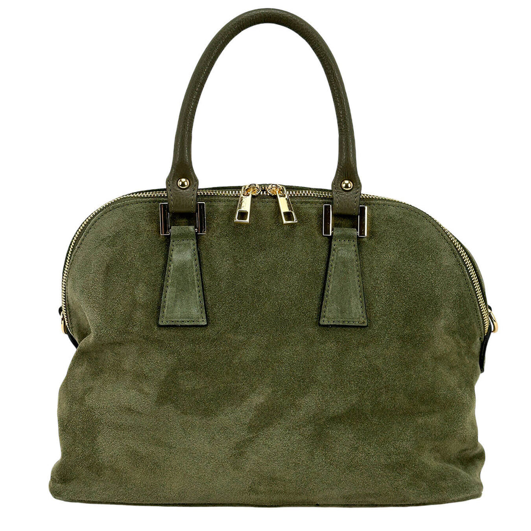 Avenue67 Fandango XS Borsa Donna, A Mano, Camoscio, Verde