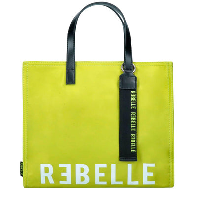 Rebelle Borsa a Mano Electra Donna, Shopping, Media, Nylon, Verde, 30x33x13, bassiniboutique.it