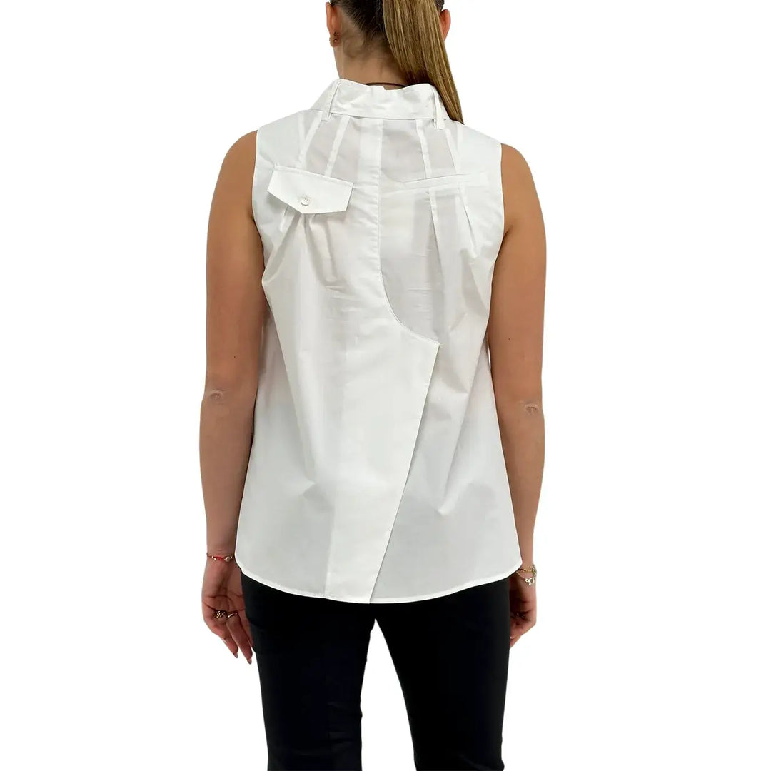 Meimeij, Camicia, Donna, Cotone, Bianco