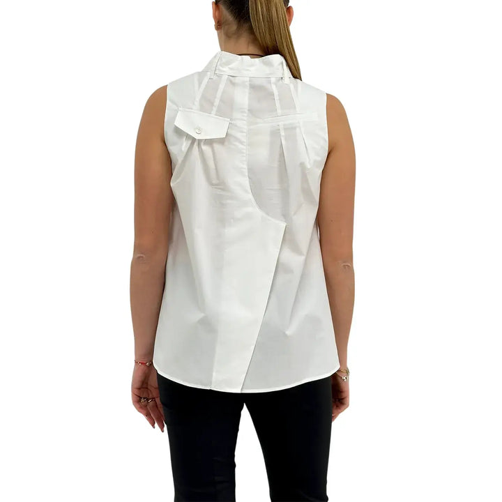 Meimeij, Camicia, Donna, Cotone, Bianco