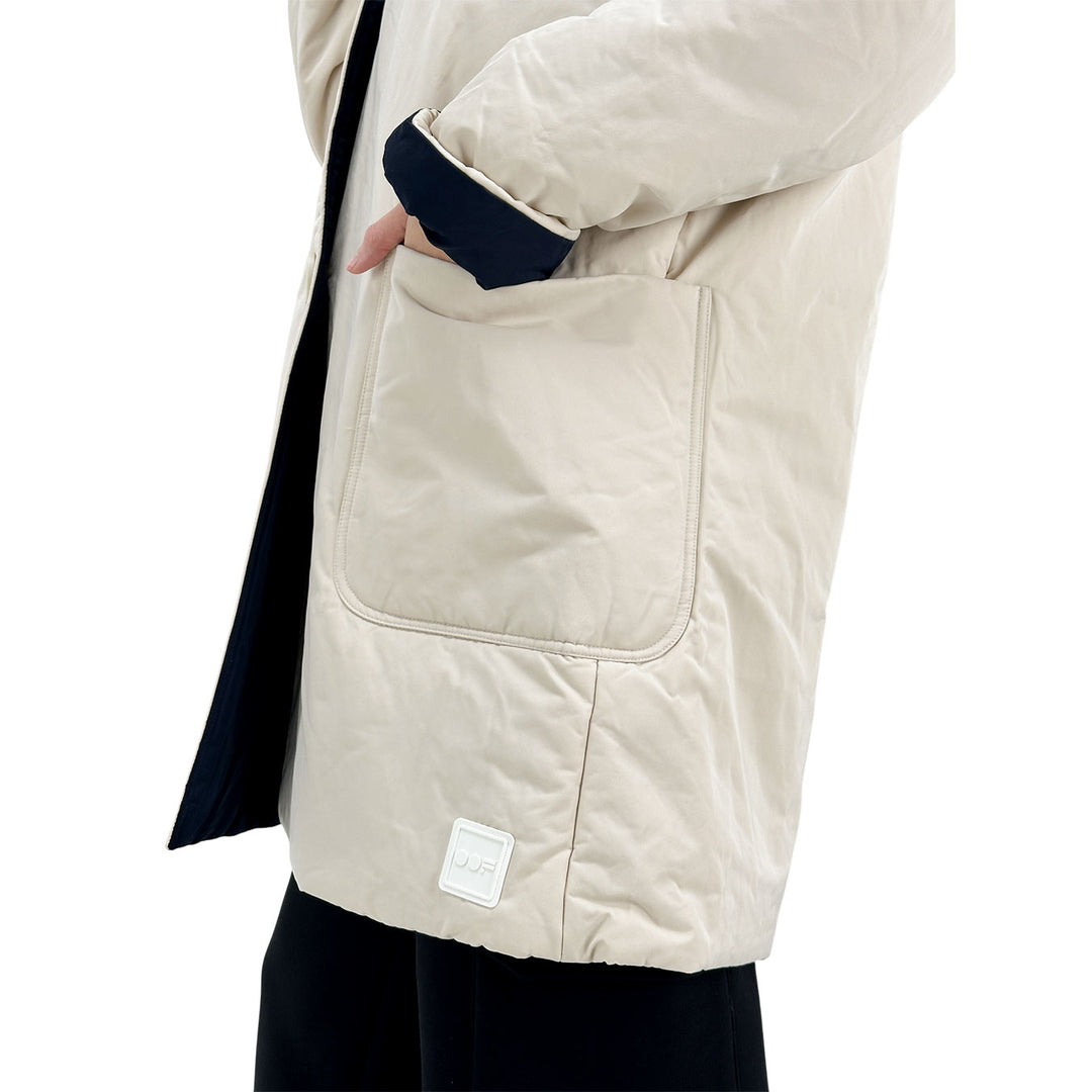 Oof Wear, Cappotto Double, Poliestere, Bianco e Blu
