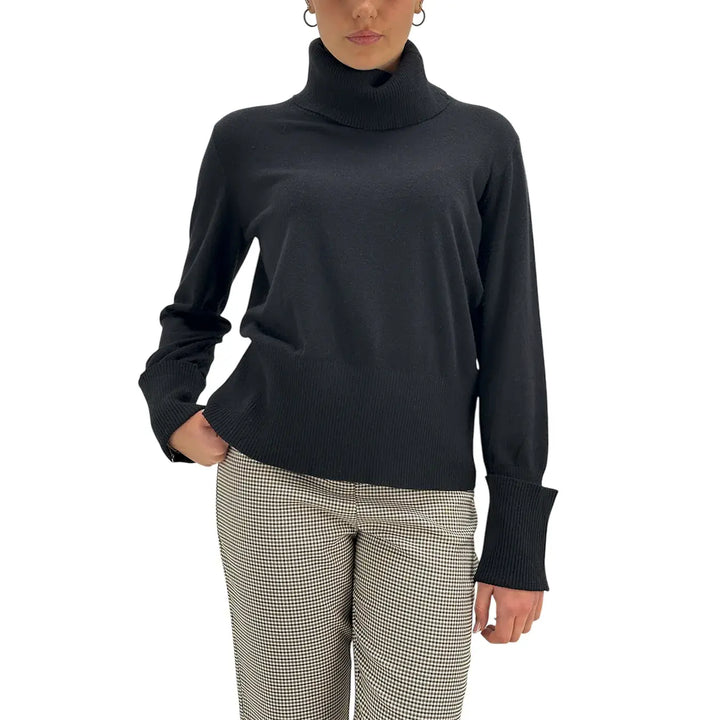 Markup, Maglia Dolcevita, Donna, Tessuto Misto, Nero