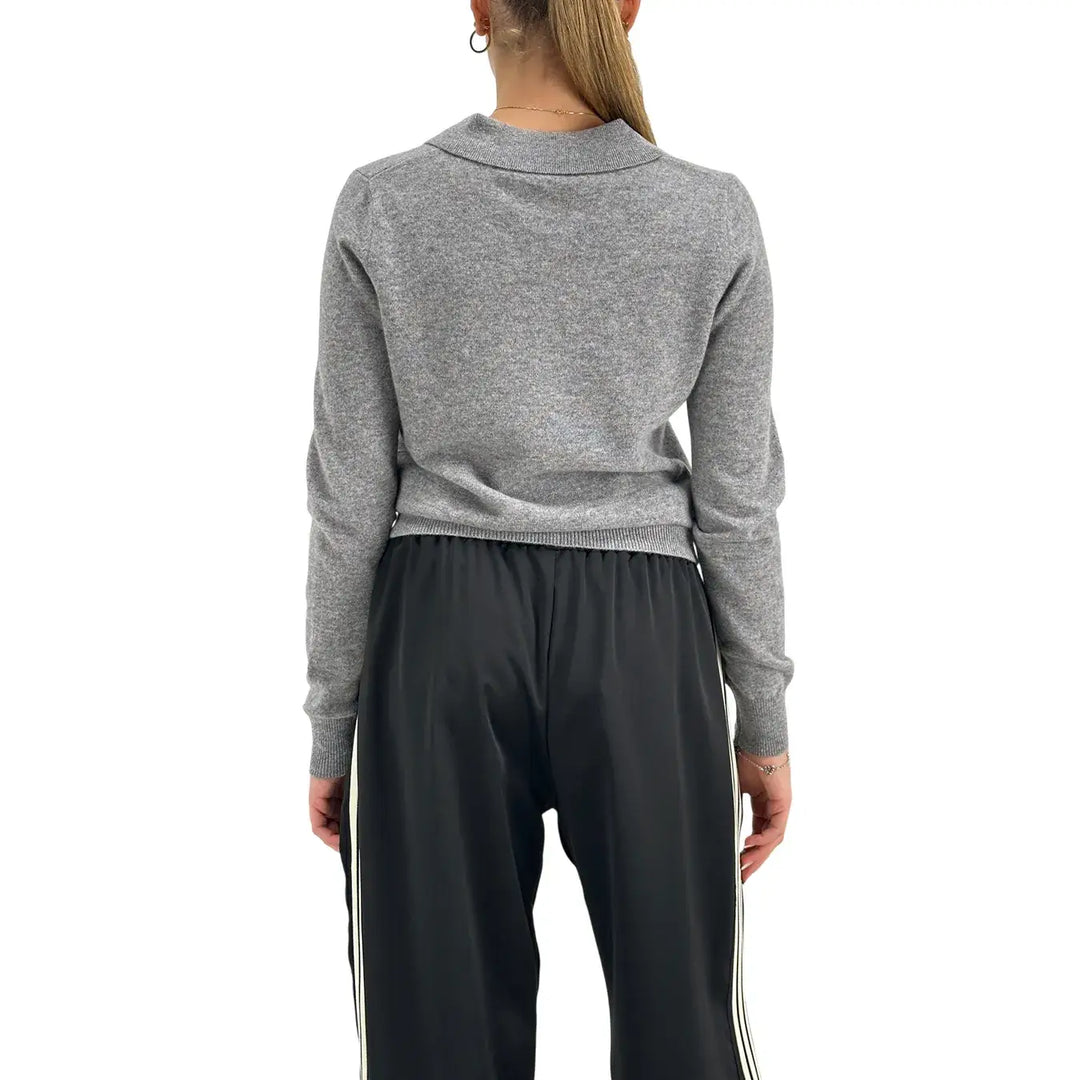 Tensione In, Maglia Polo, Donna, Lana, Grigio