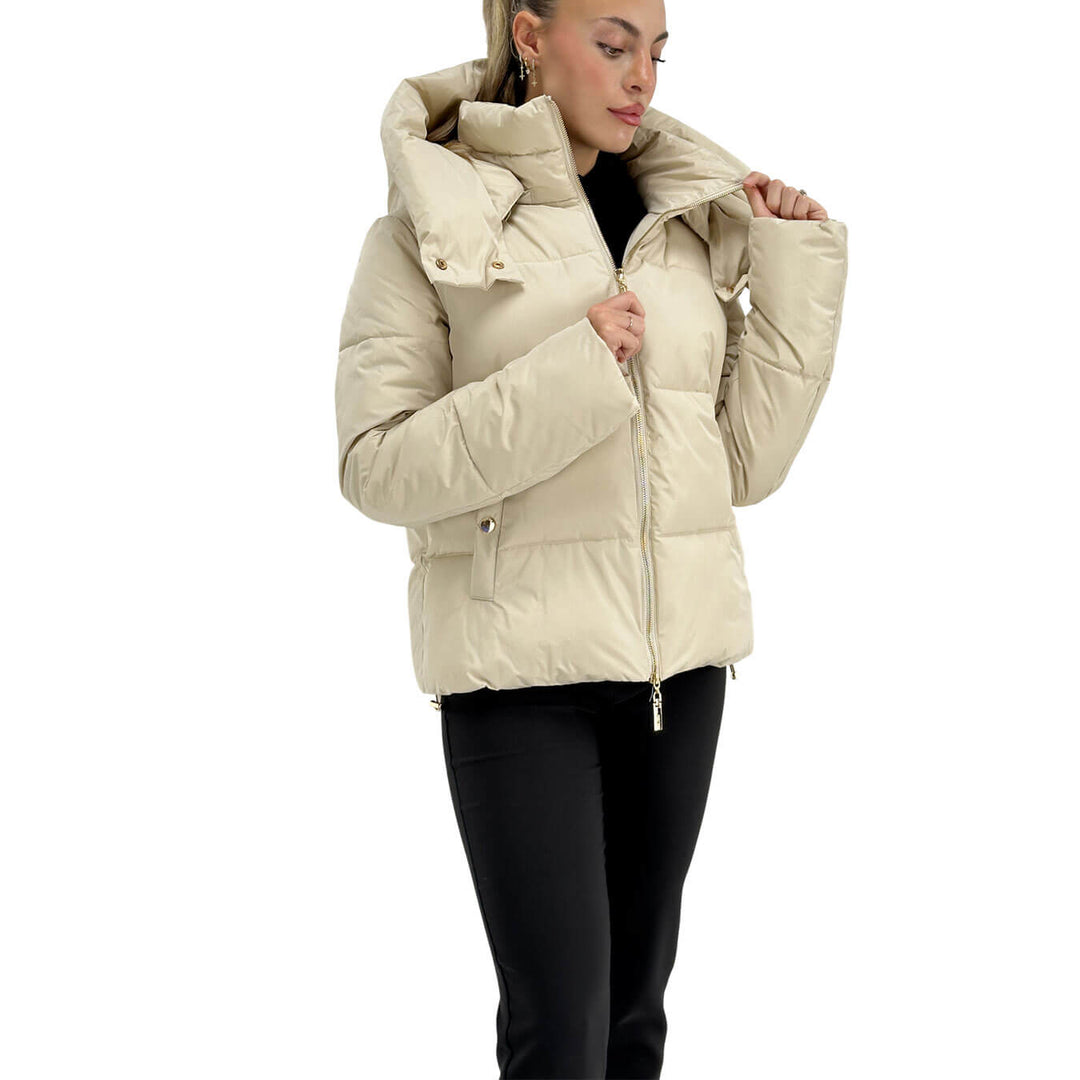 Relish, Piumino, Donna, Poliammide, Beige
