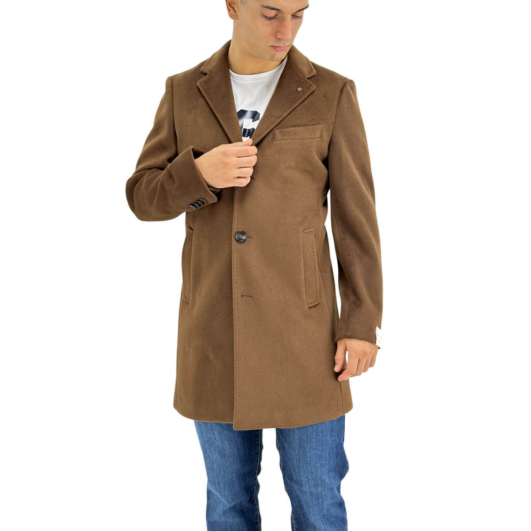 Markup, cappotto, Uomo, Poliestere, Marrone